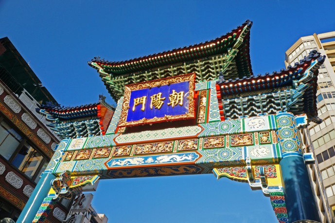 横浜中華街デート 朝陽門