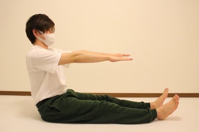 おしりの柔軟ストレッチ