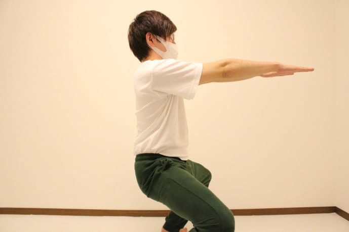 おしりの柔軟ストレッチ