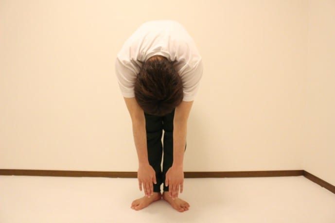 太ももの柔軟ストレッチ